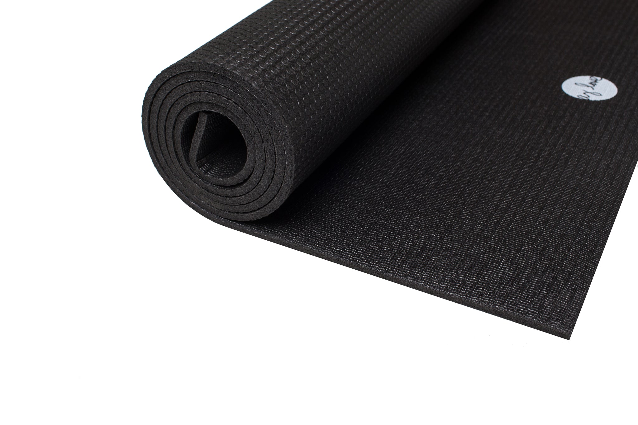 Solid Black Elite Yoga Mat